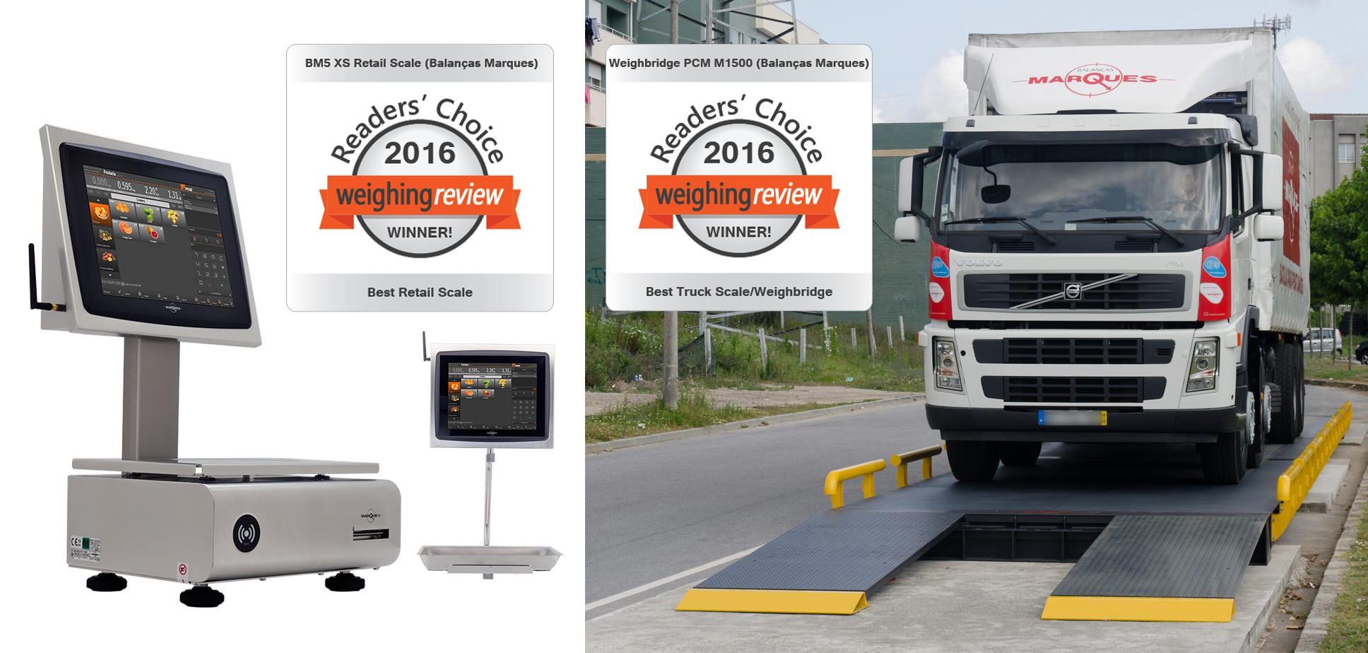 Produtos da Balanças Marques vencem prémios internacionais de pesagem