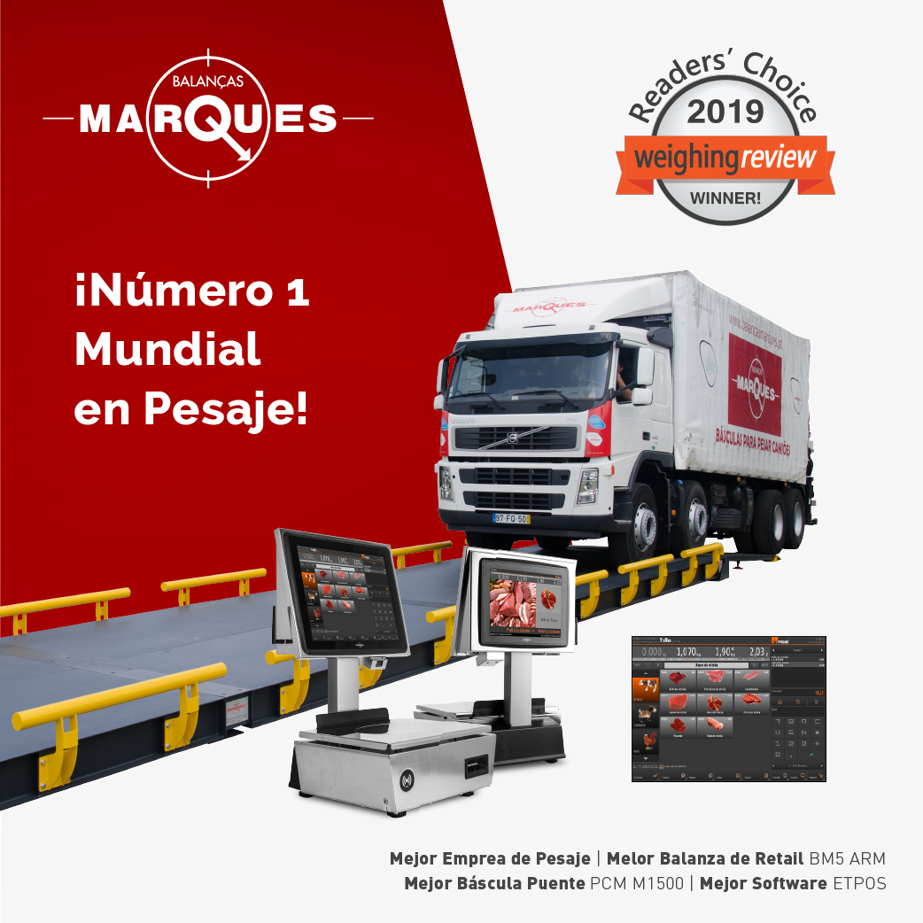 Balanças Marques elegida la mejor empresa de pesaje del mundo