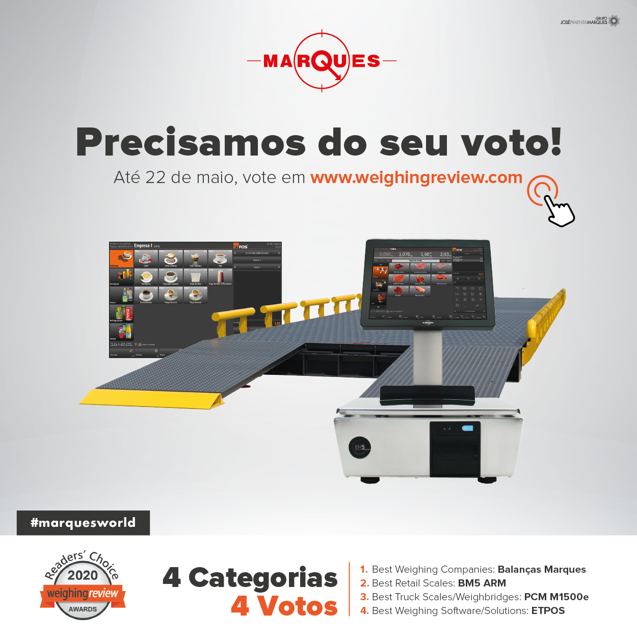 Balanças Marques representa Portugal nos prémios mundiais da pesagem