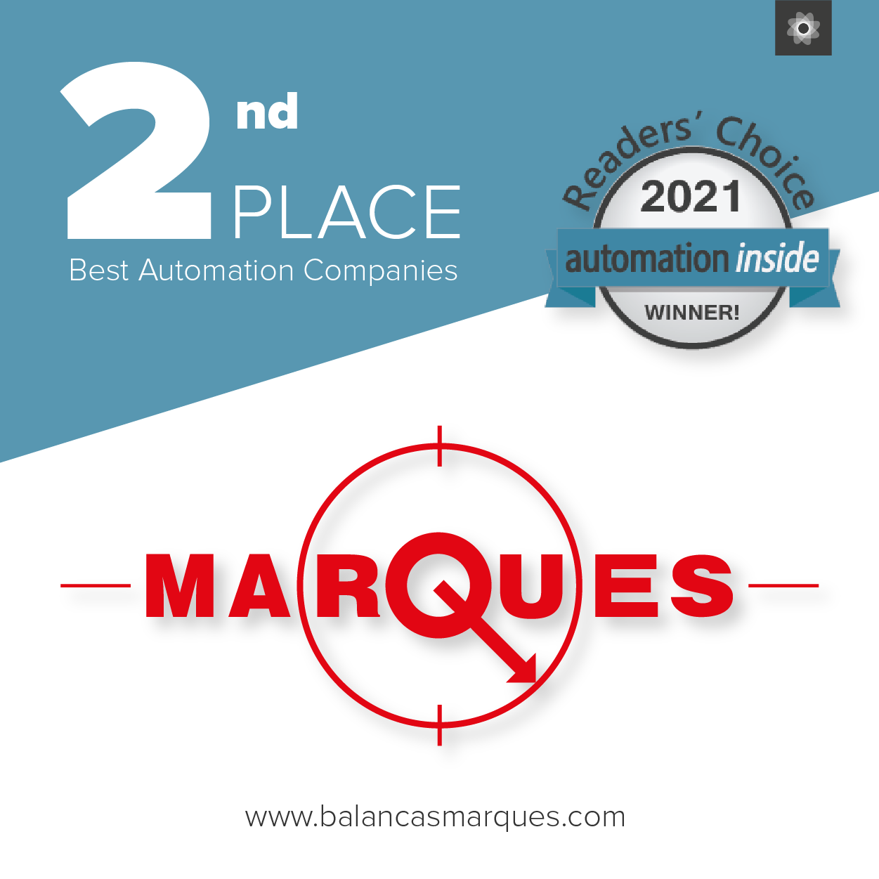 Balanças Marques alcança segundo lugar em prémio internacional