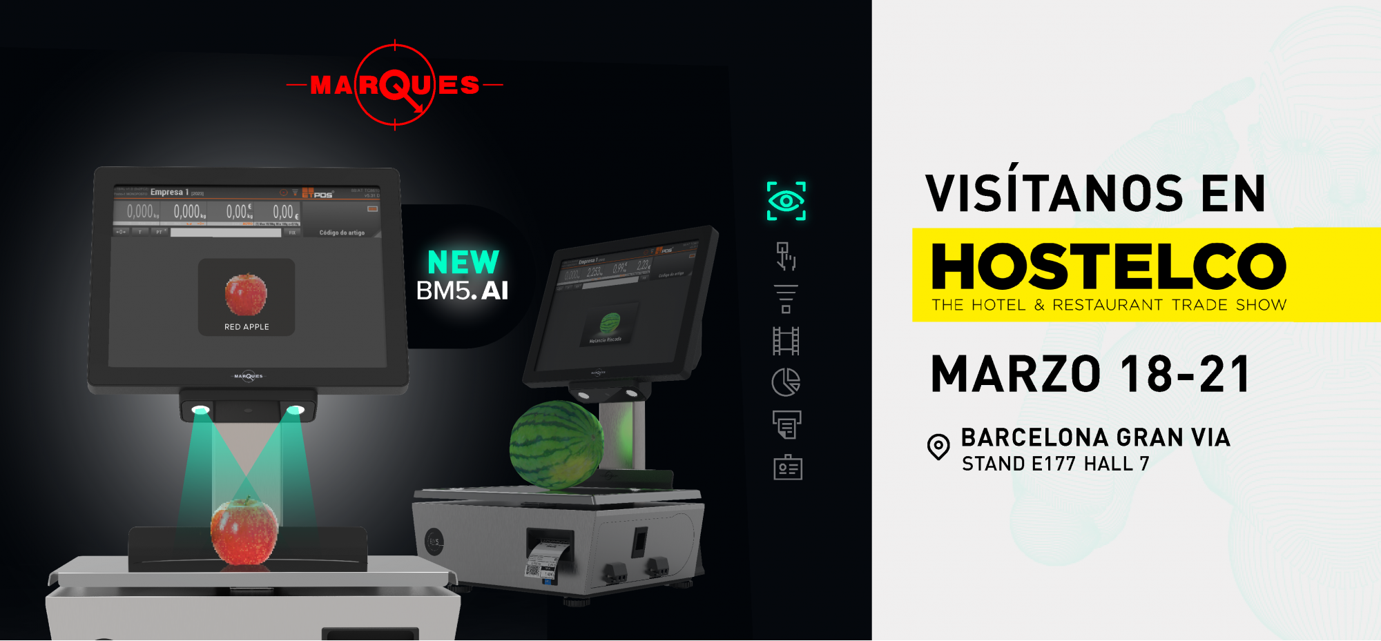 Encuentra a Balanças Marques en HOSTELCO 2024 en Barcelona