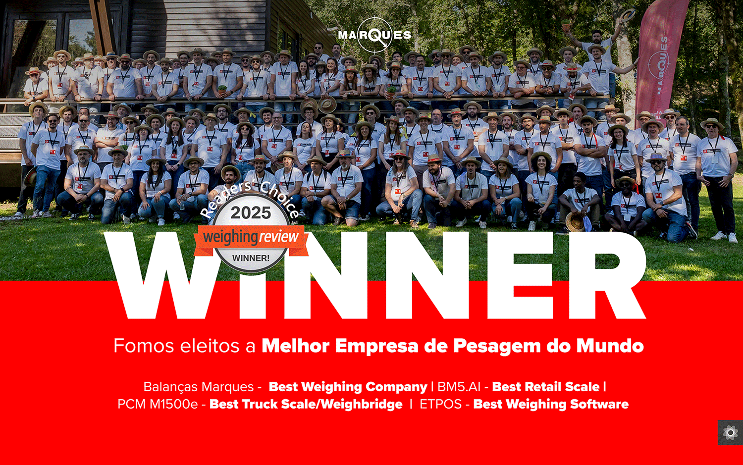 Balanças Marques conquista título de Melhor Empresa de Pesagem do Mundo pela quarta vez